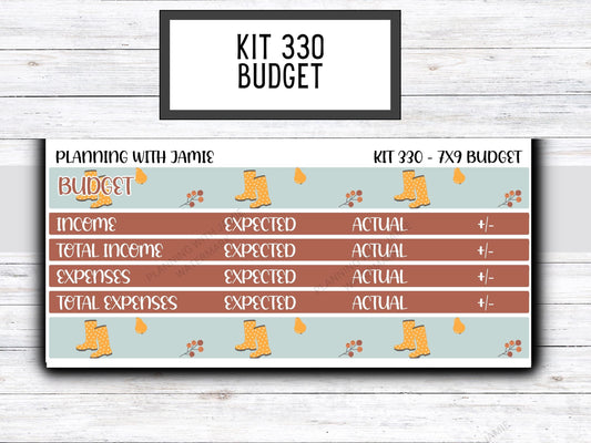 KIT 330 Budget STICKER Kit || BUDGET Sticker Kit || Fall Stickers | Fall Season Stickers