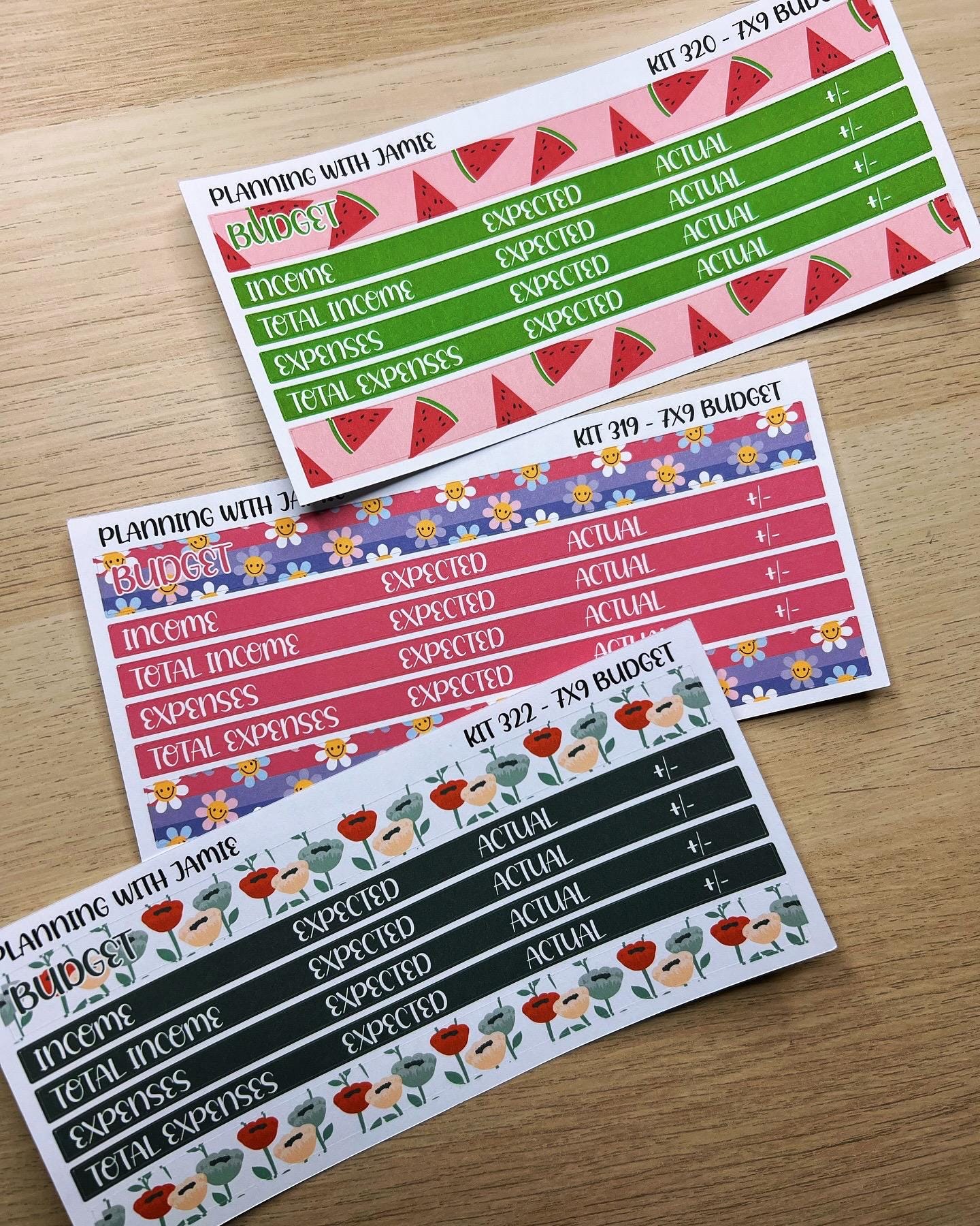 KIT 330 Budget STICKER Kit || BUDGET Sticker Kit || Fall Stickers | Fall Season Stickers