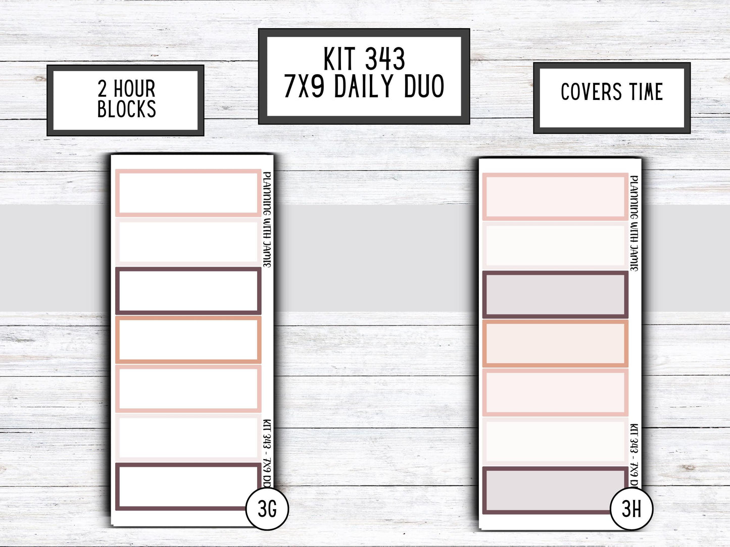 Kit 343 Erin Condren Daily Duo || Weekly Sticker Kit || Daily Duo Stickers || Erin Condren Stickers || VALENTINES STICKERS || BOHO Stickers