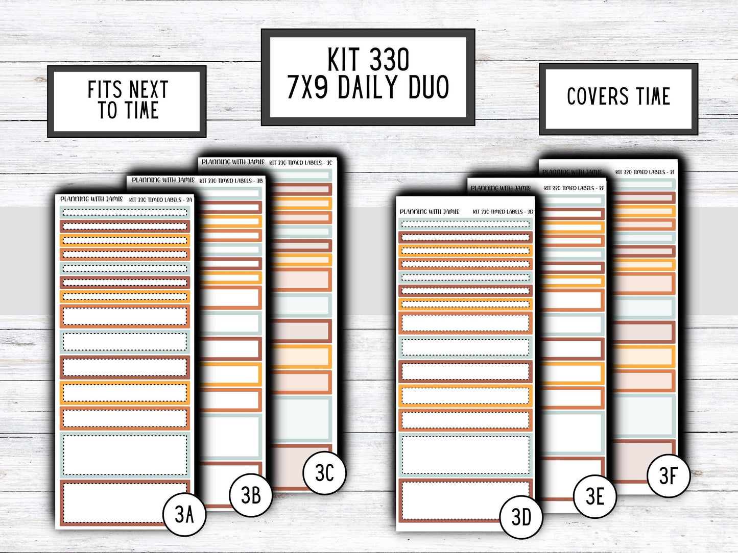 Kit 330 Erin Condren Daily Duo || Weekly Sticker Kit || Daily Duo Stickers || FALL STICKERS