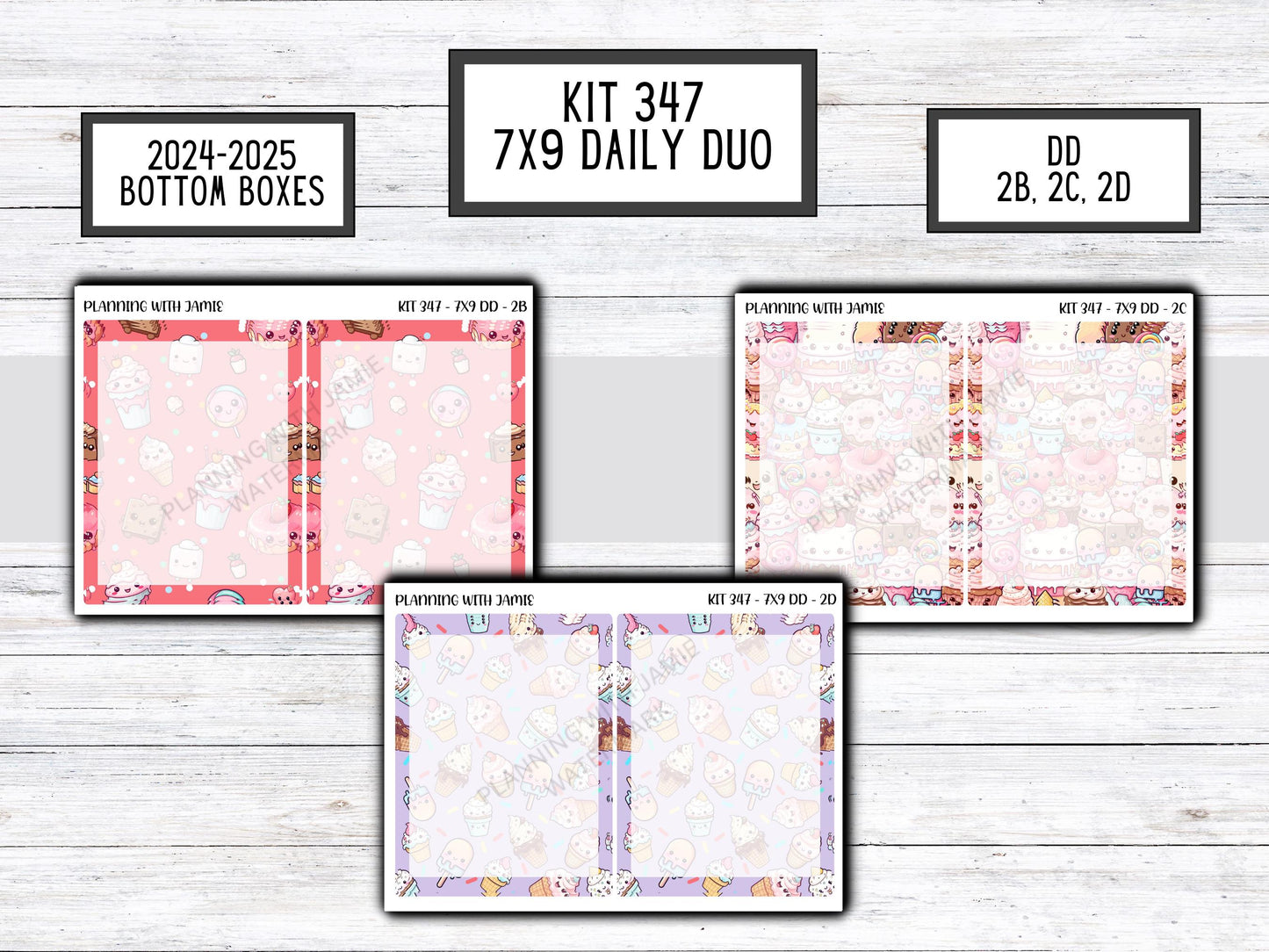 Kit 347 Erin Condren Daily Duo || Weekly Sticker Kit || Daily Duo Stickers || Erin Condren Stickers || FUN STICKERS