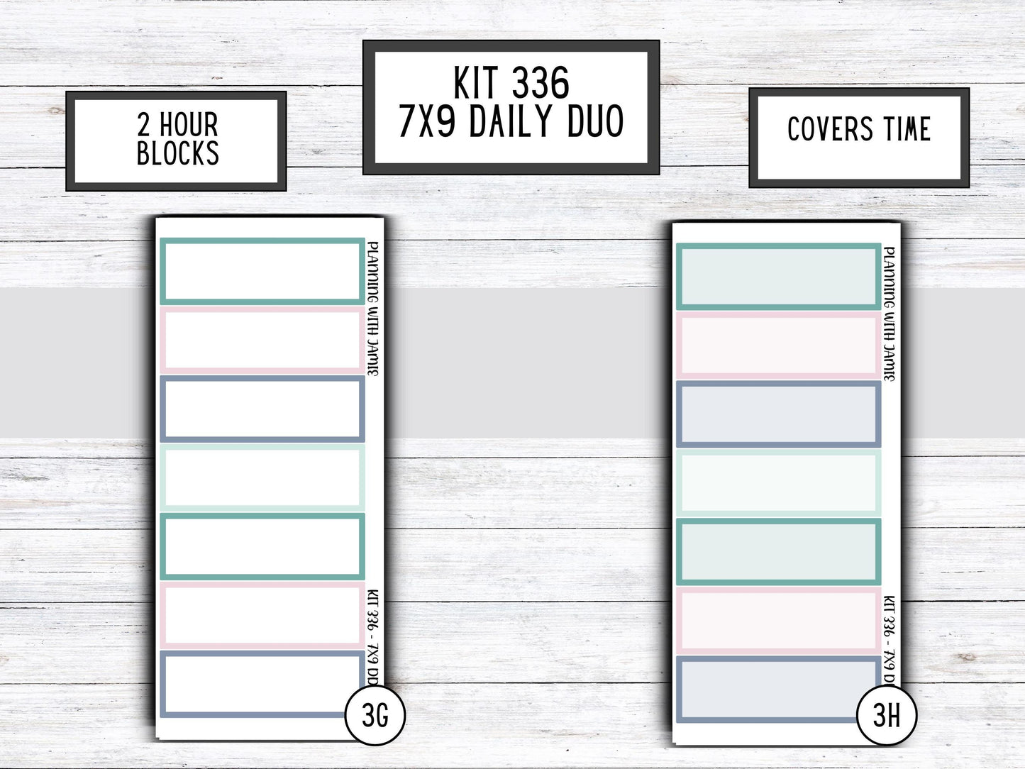 Kit 336 Erin Condren Daily Duo || Weekly Sticker Kit || Daily Duo Stickers || WINTER Stickers || FLOWER STICKERS