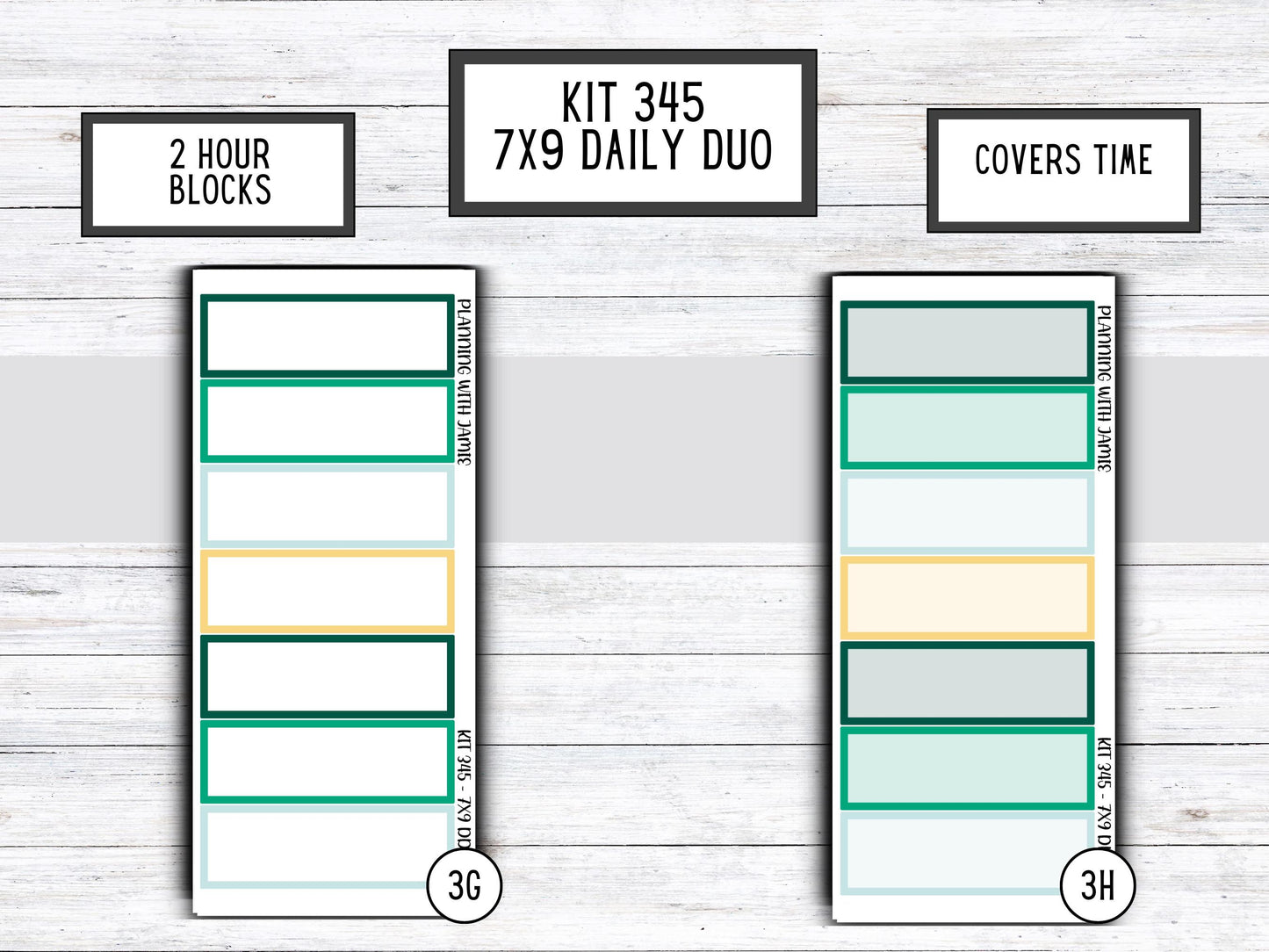 Kit 345 Erin Condren Daily Duo || Weekly Sticker Kit || Daily Duo Stickers || Erin Condren Stickers || ST PATRICKS DAY Stickers