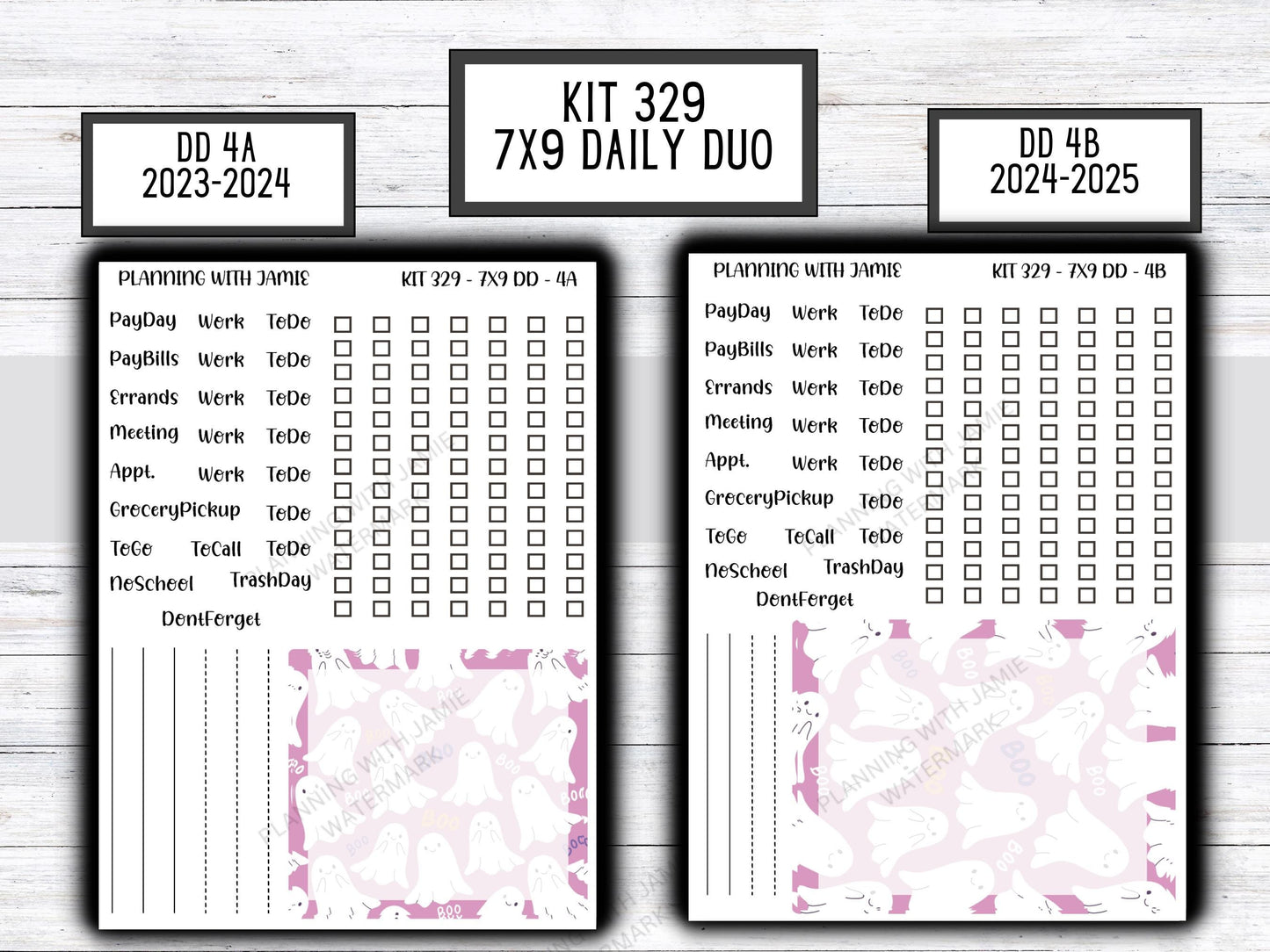 Kit 329 Erin Condren Daily Duo || Weekly Sticker Kit || Daily Duo Stickers || FALL STICKERS