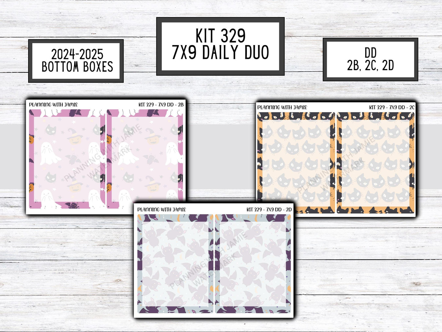Kit 329 Erin Condren Daily Duo || Weekly Sticker Kit || Daily Duo Stickers || FALL STICKERS