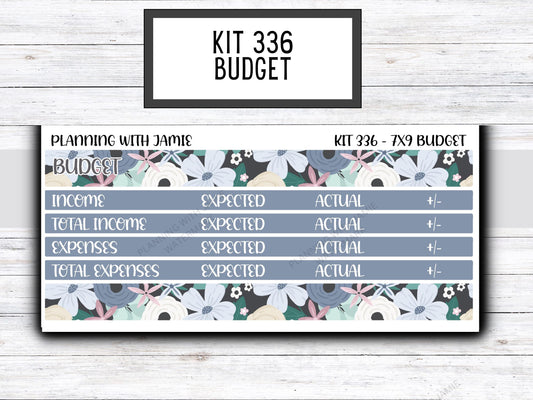 Kit 336 7x9 Budget Kit || BUDGET Sticker Kit || WINTER Stickers | FLOWER Stickers