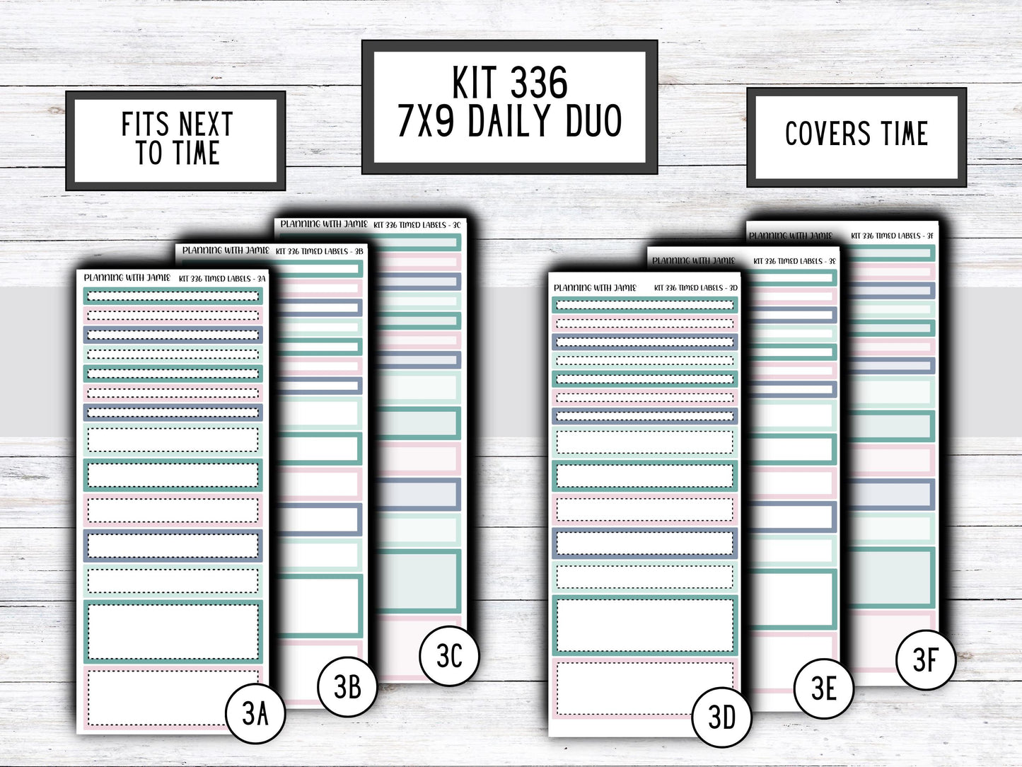 Kit 336 Erin Condren Daily Duo || Weekly Sticker Kit || Daily Duo Stickers || WINTER Stickers || FLOWER STICKERS