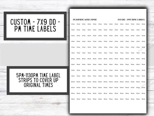 Custom - PM Time Label Strip