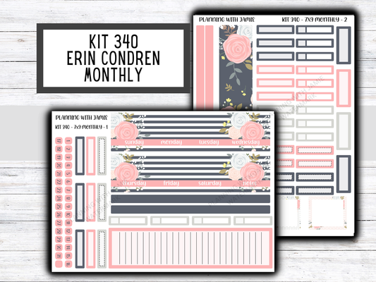 KIT 340 Erin Condren 7X9 Monthly Kit