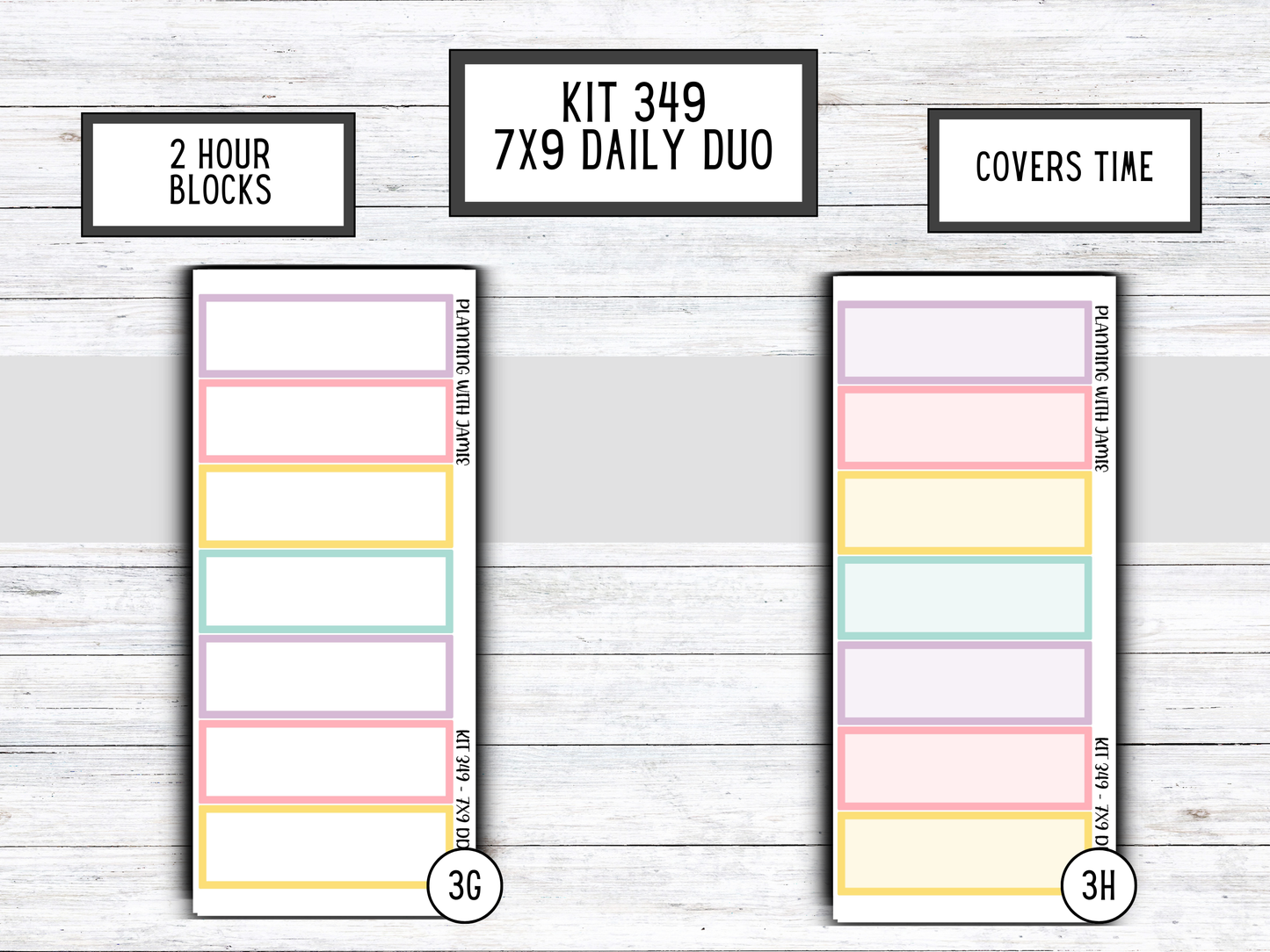 Kit 349 Erin Condren Daily Duo Sticker Kit || Daily Duo Stickers || Erin Condren Stickers || EASTER STICKERS