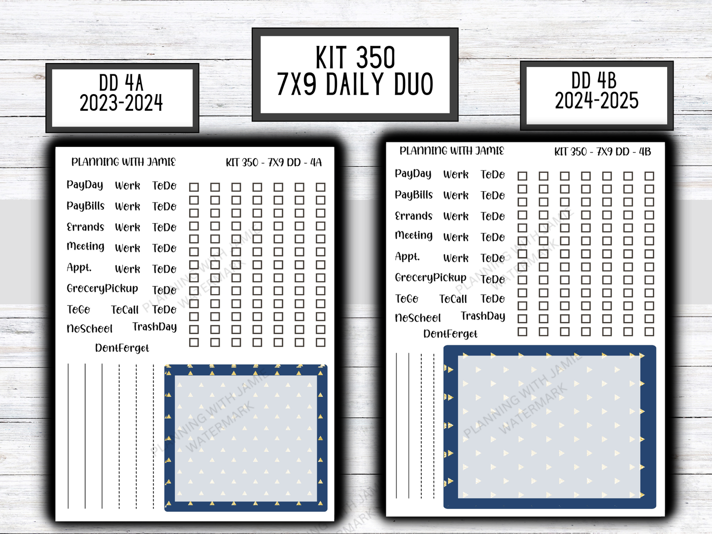 Kit 350 Erin Condren Daily Duo Sticker Kit || Daily Duo Stickers || Erin Condren Stickers || SPRING STICKERS