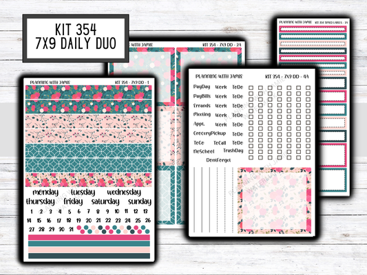 Kit 354 Erin Condren Daily Duo Sticker Kit