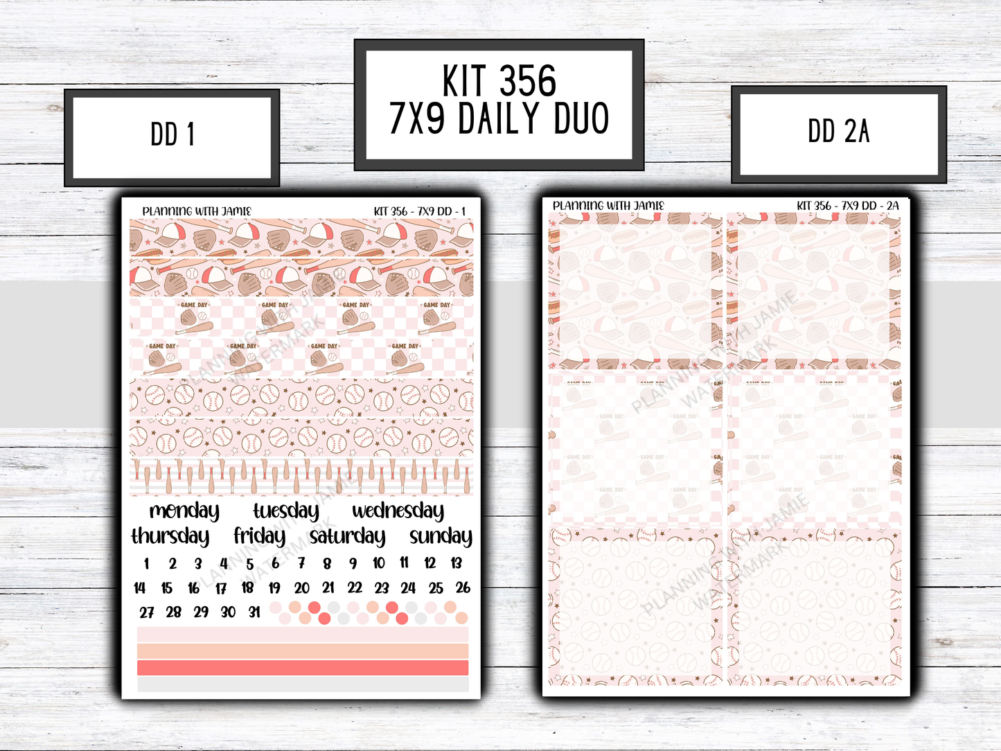 Kit 356 Erin Condren Daily Duo Sticker Kit