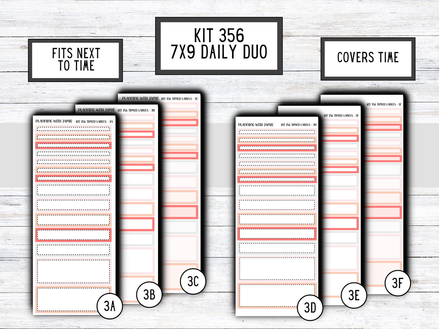 Kit 356 Erin Condren Daily Duo Sticker Kit