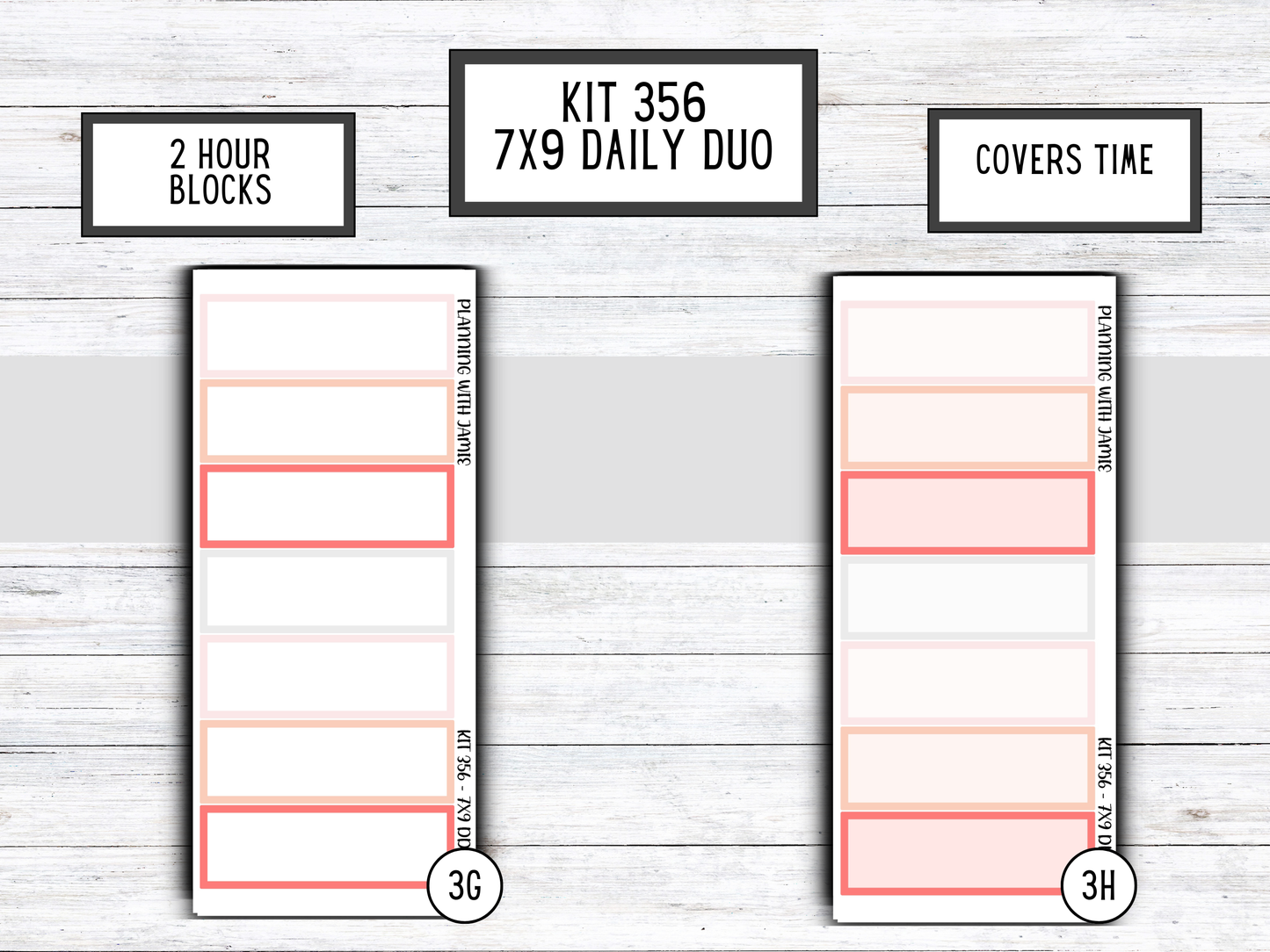 Kit 356 Erin Condren Daily Duo Sticker Kit