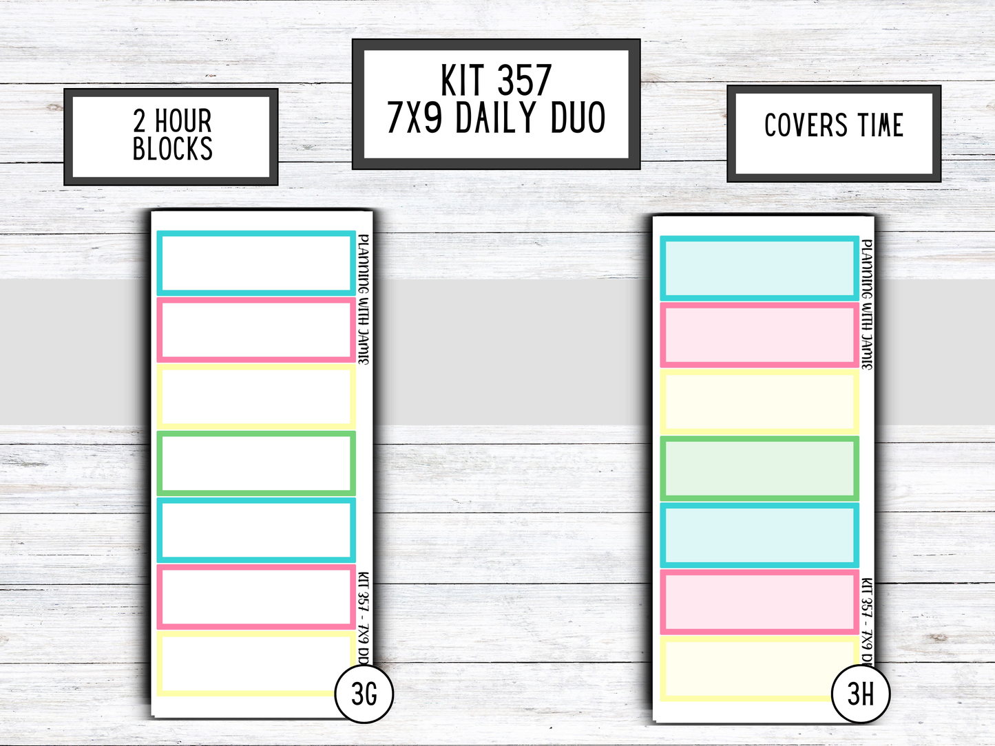 Kit 357 Erin Condren Daily Duo Sticker Kit || PARTY KIT