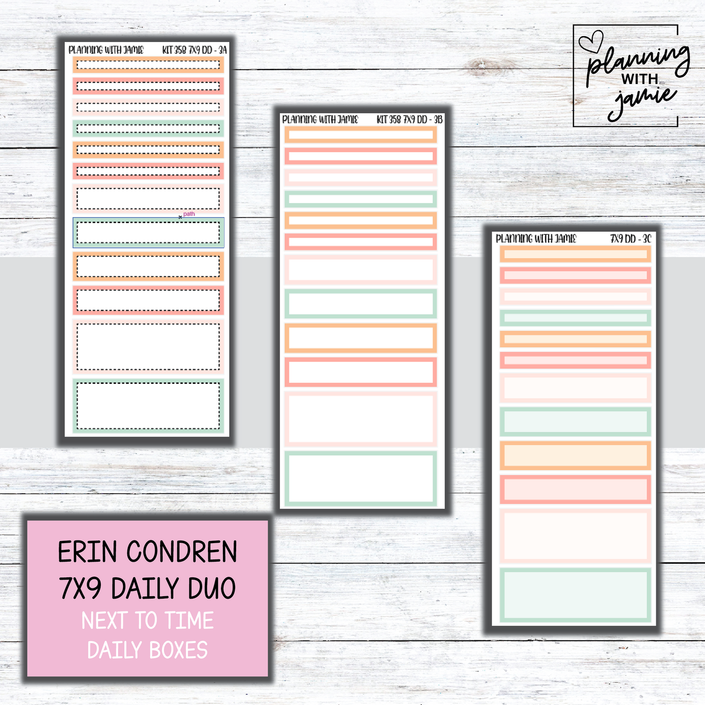 Kit 358 Erin Condren Daily Duo Sticker Kit || NURSE STICKERS