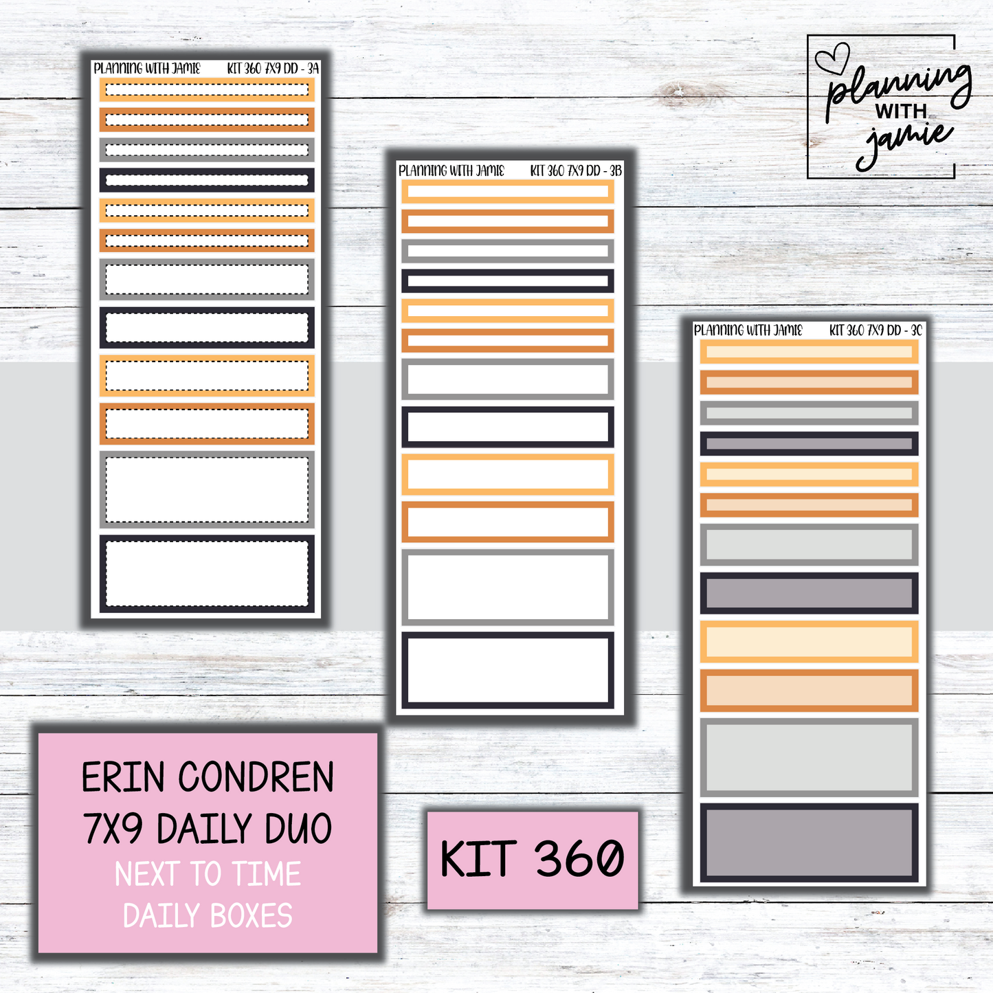 Kit 360 Erin Condren Daily Duo Sticker Kit || FATHERS DAY STICKERS