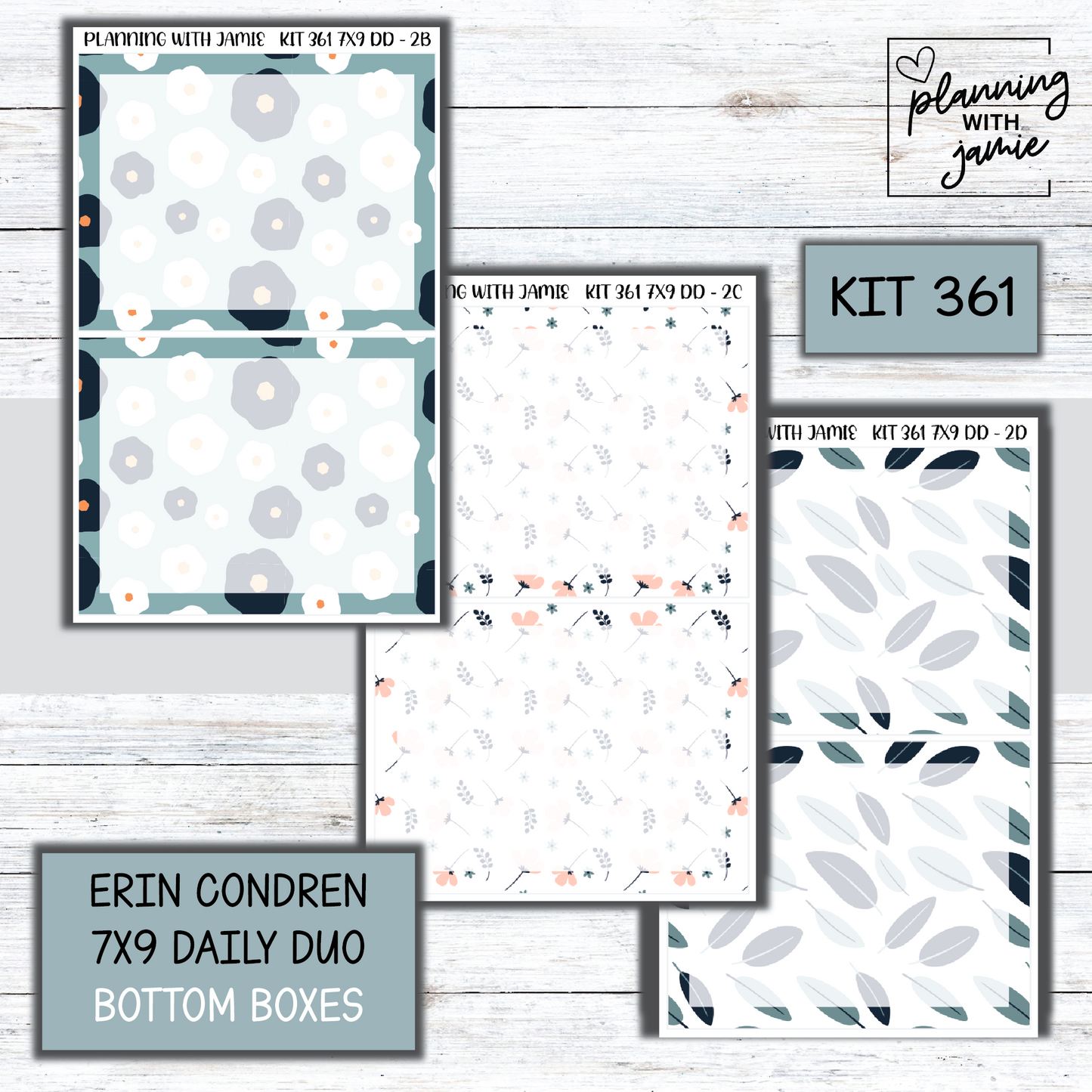 Kit 361 Erin Condren Daily Duo Sticker Kit