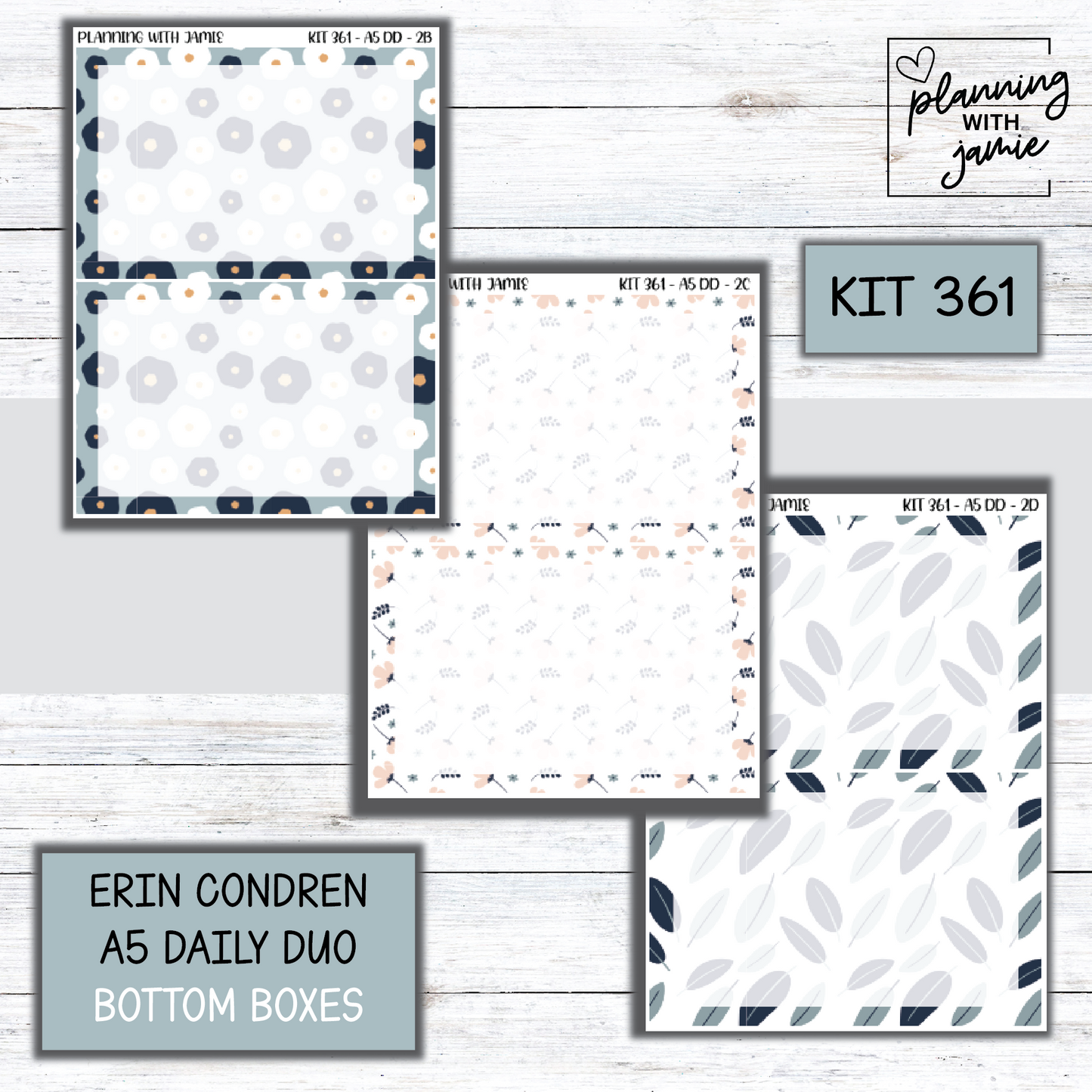 Kit 361 Erin Condren Daily Duo Sticker Kit