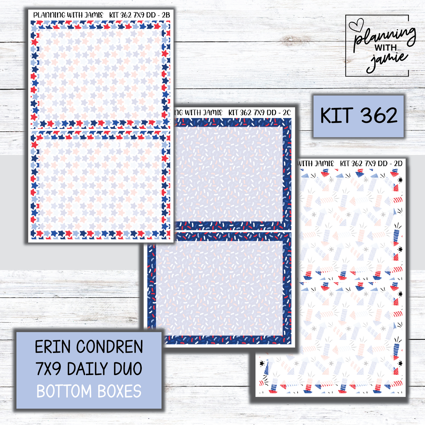 Kit 362 Erin Condren Daily Duo Sticker Kit