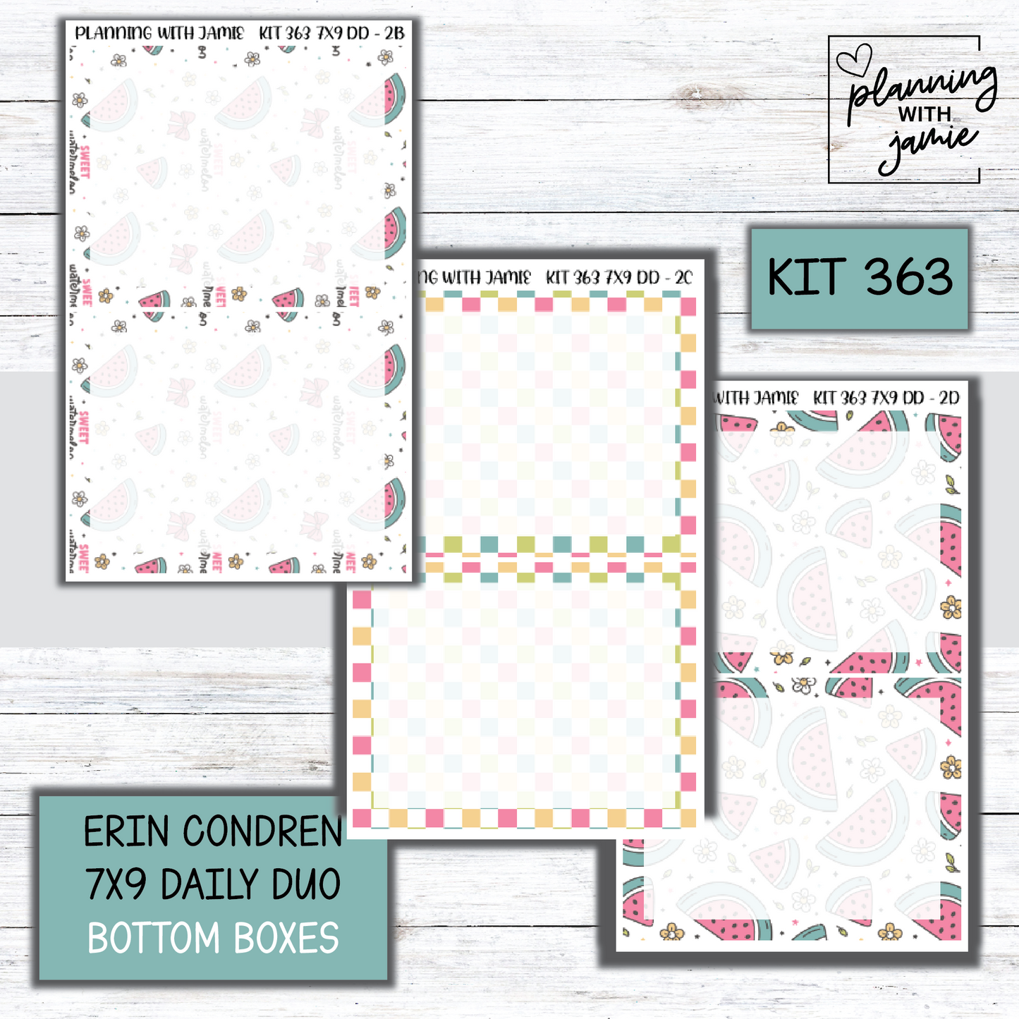 Kit 363 Erin Condren Daily Duo Sticker Kit