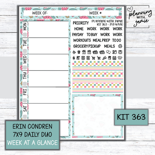 Kit 363 Week At A Glance Sticker