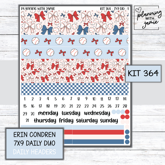 Kit 364 Erin Condren Daily Duo Sticker Kit