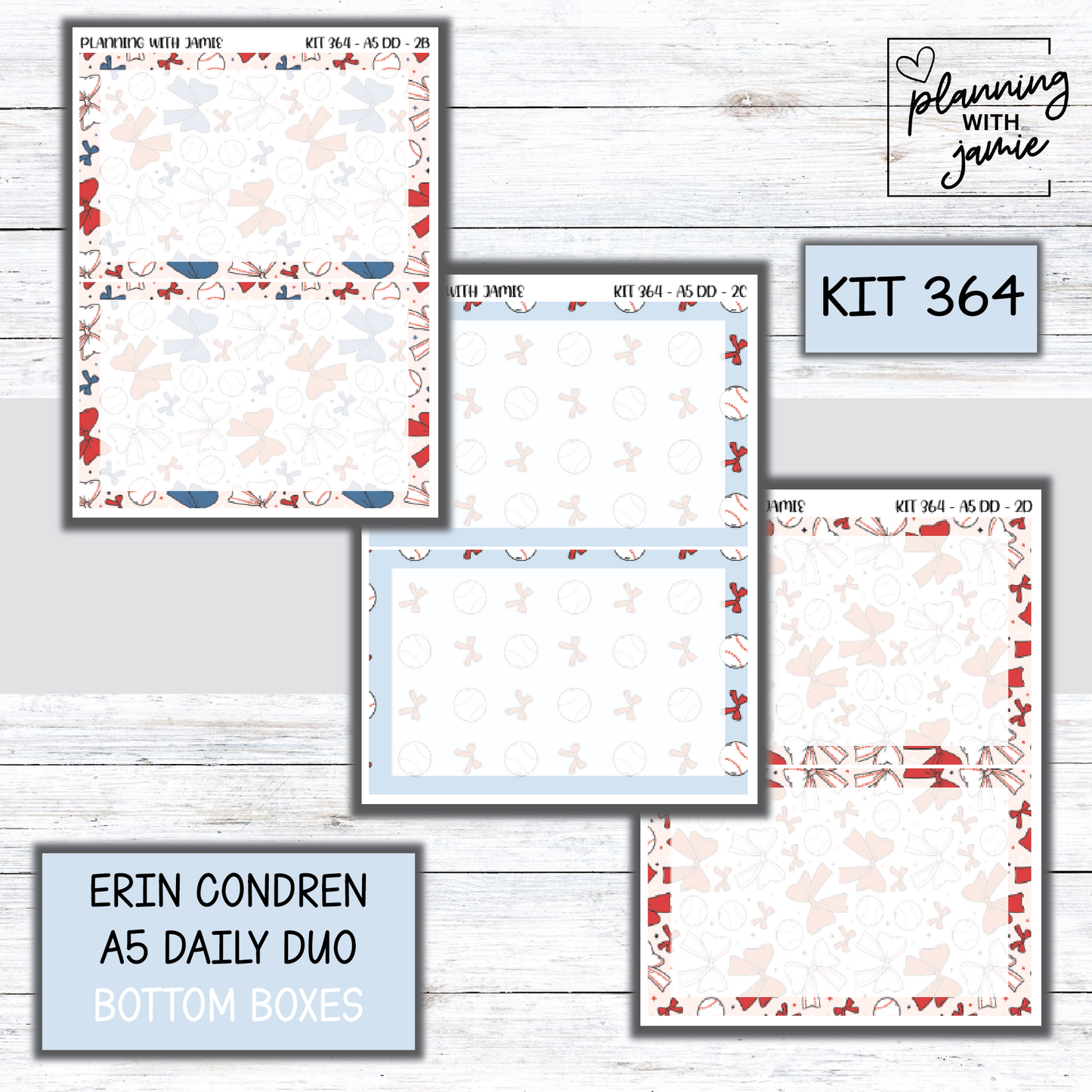 Kit 364 Erin Condren Daily Duo Sticker Kit