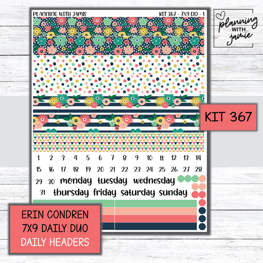 Kit 367 Erin Condren Daily Duo Sticker Kit