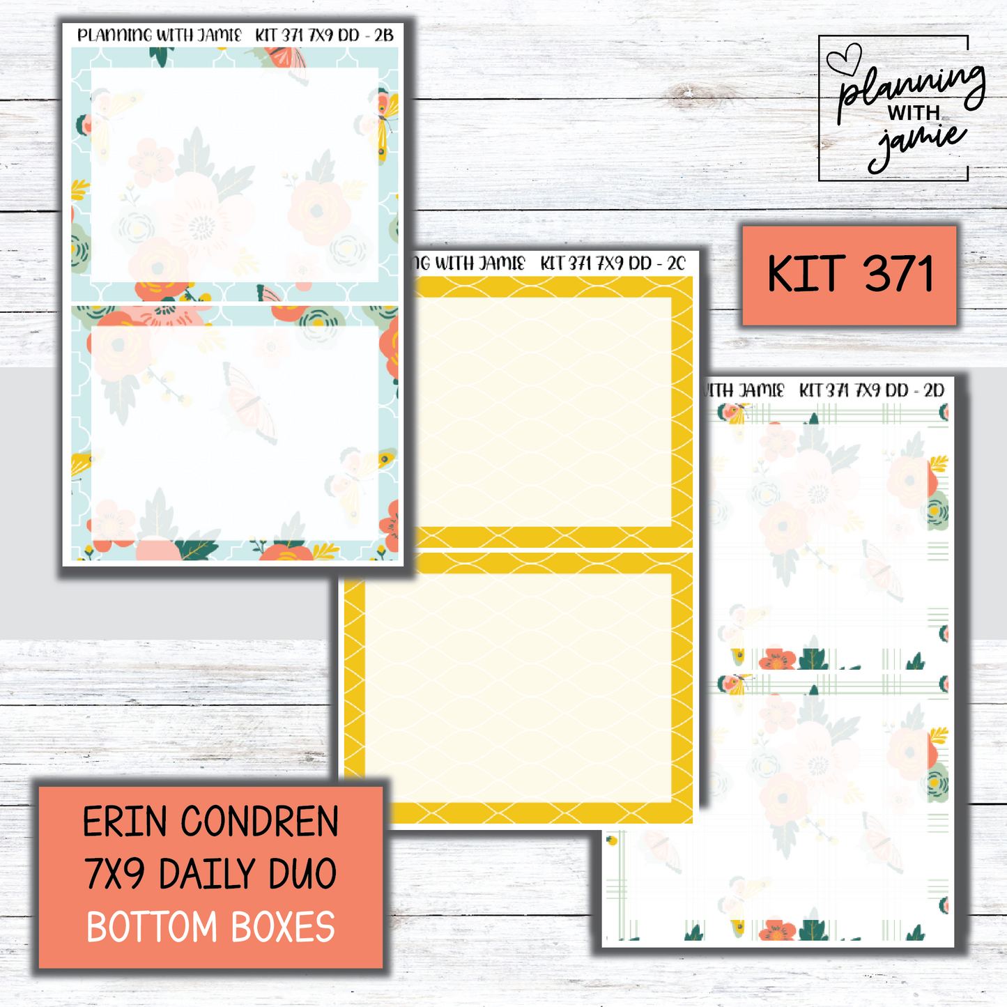 Kit 371 Erin Condren Daily Duo Sticker Kit