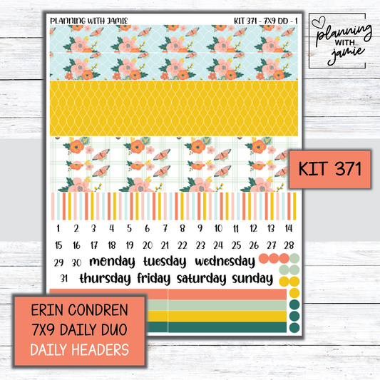 Kit 371 Erin Condren Daily Duo Sticker Kit