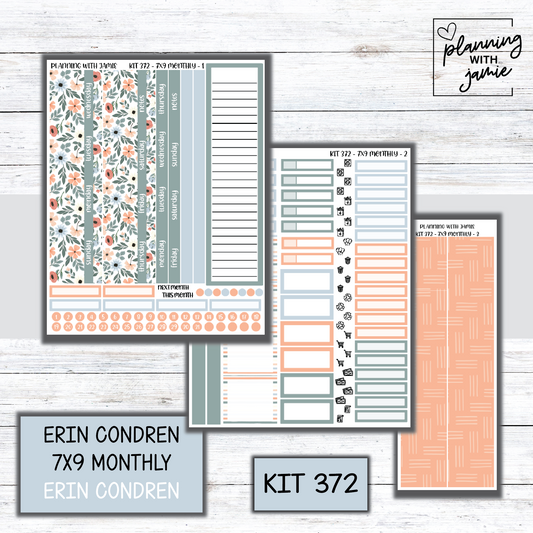 KIT 372 Erin Condren 7X9 Monthly Kit