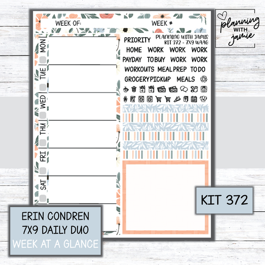 Kit 372 Week At A Glance Sticker
