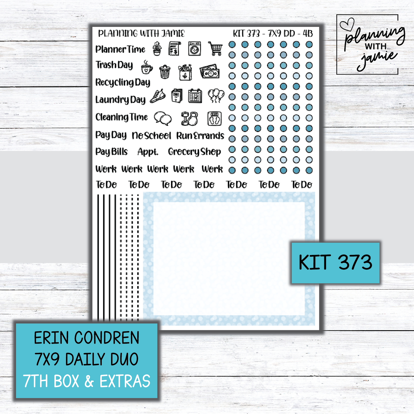 Kit 373 Erin Condren Daily Duo Sticker Kit