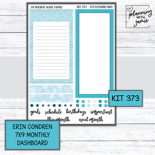 KIT 373 Erin Condren Dashboard Sticker Kit