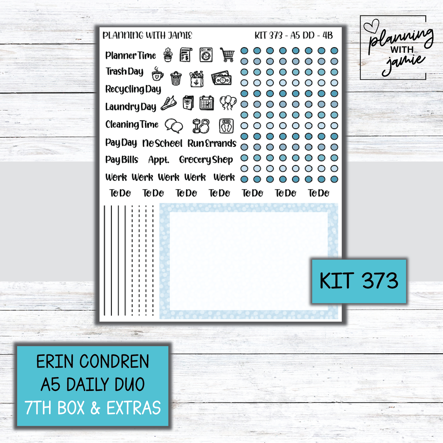 Kit 373 Erin Condren Daily Duo Sticker Kit
