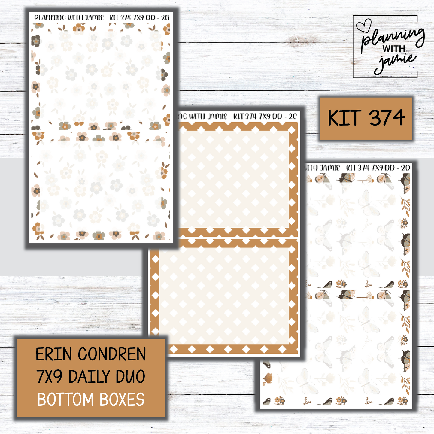 Kit 374 Erin Condren Daily Duo Sticker Kit