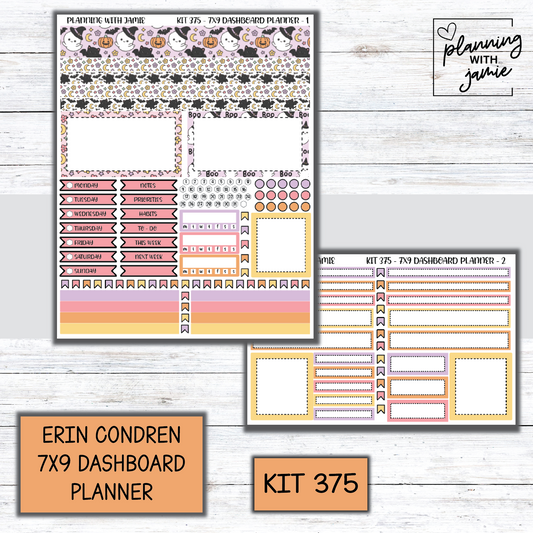 Kit 375 Erin Condren Dashboard Planner Sticker Kit