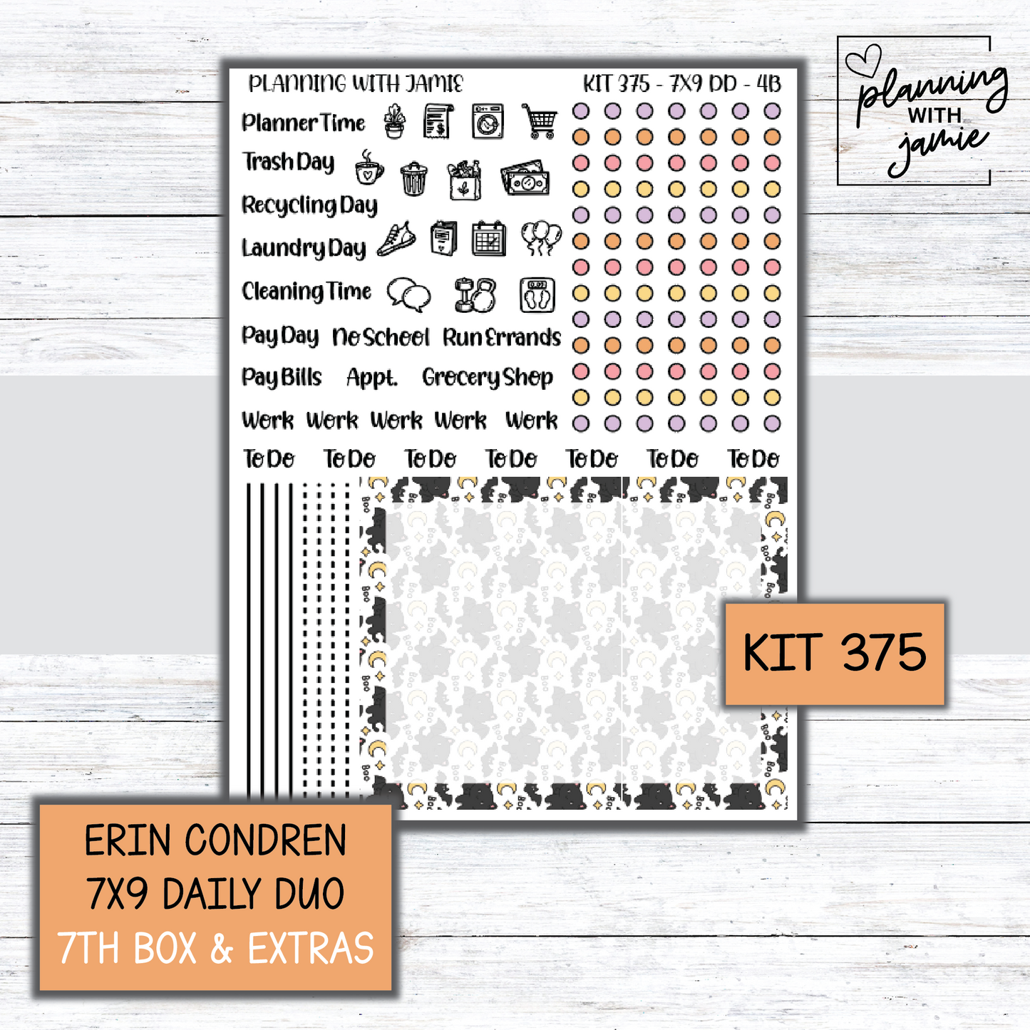 Kit 375 Erin Condren Daily Duo Sticker Kit