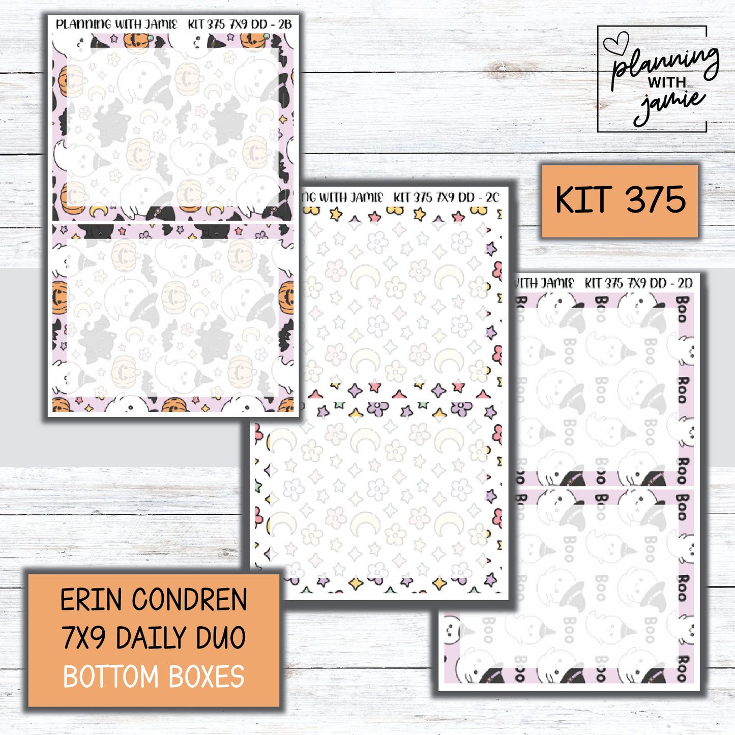 Kit 375 Erin Condren Daily Duo Sticker Kit