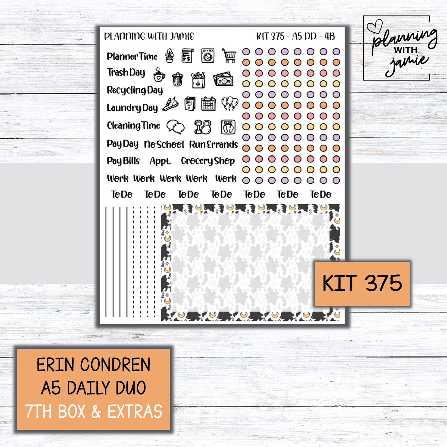Kit 375 Erin Condren Daily Duo Sticker Kit