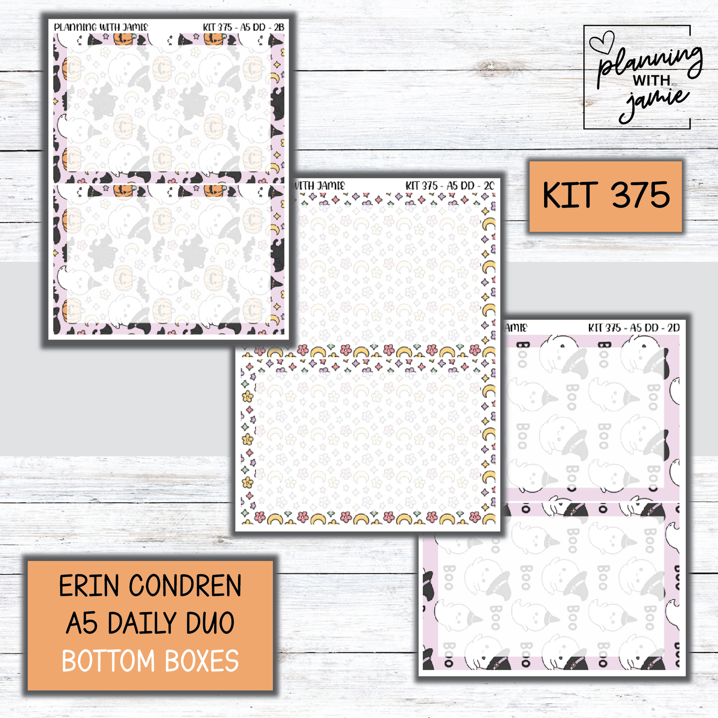 Kit 375 Erin Condren Daily Duo Sticker Kit