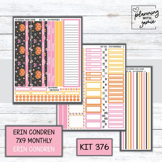 KIT 376 Erin Condren 7X9 Monthly Kit