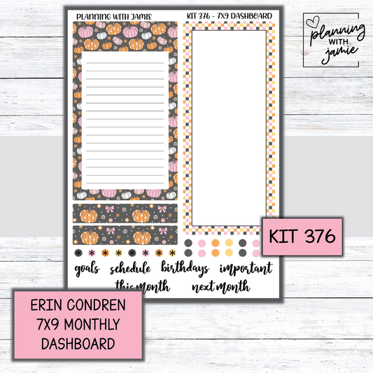 KIT 376 Erin Condren Dashboard Sticker Kit