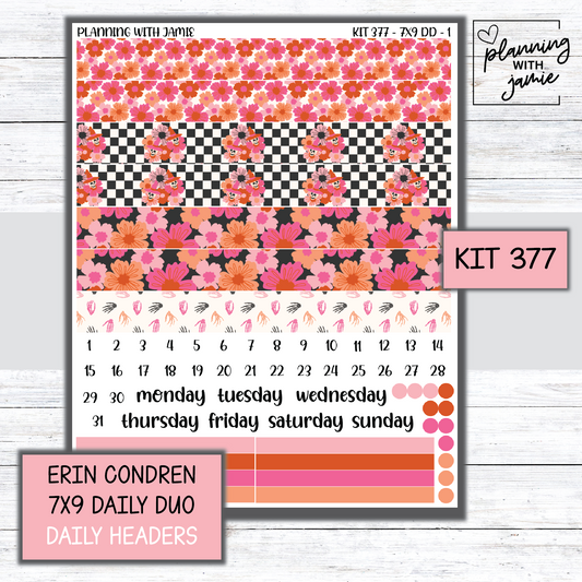 Kit 377 Erin Condren Daily Duo Sticker Kit