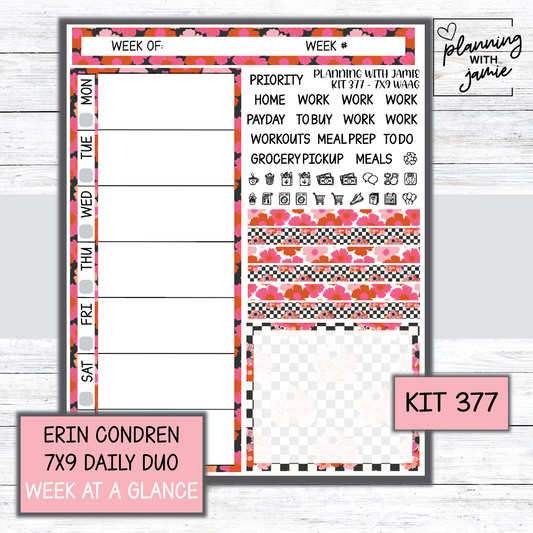 Kit 377 Week At A Glance Sticker
