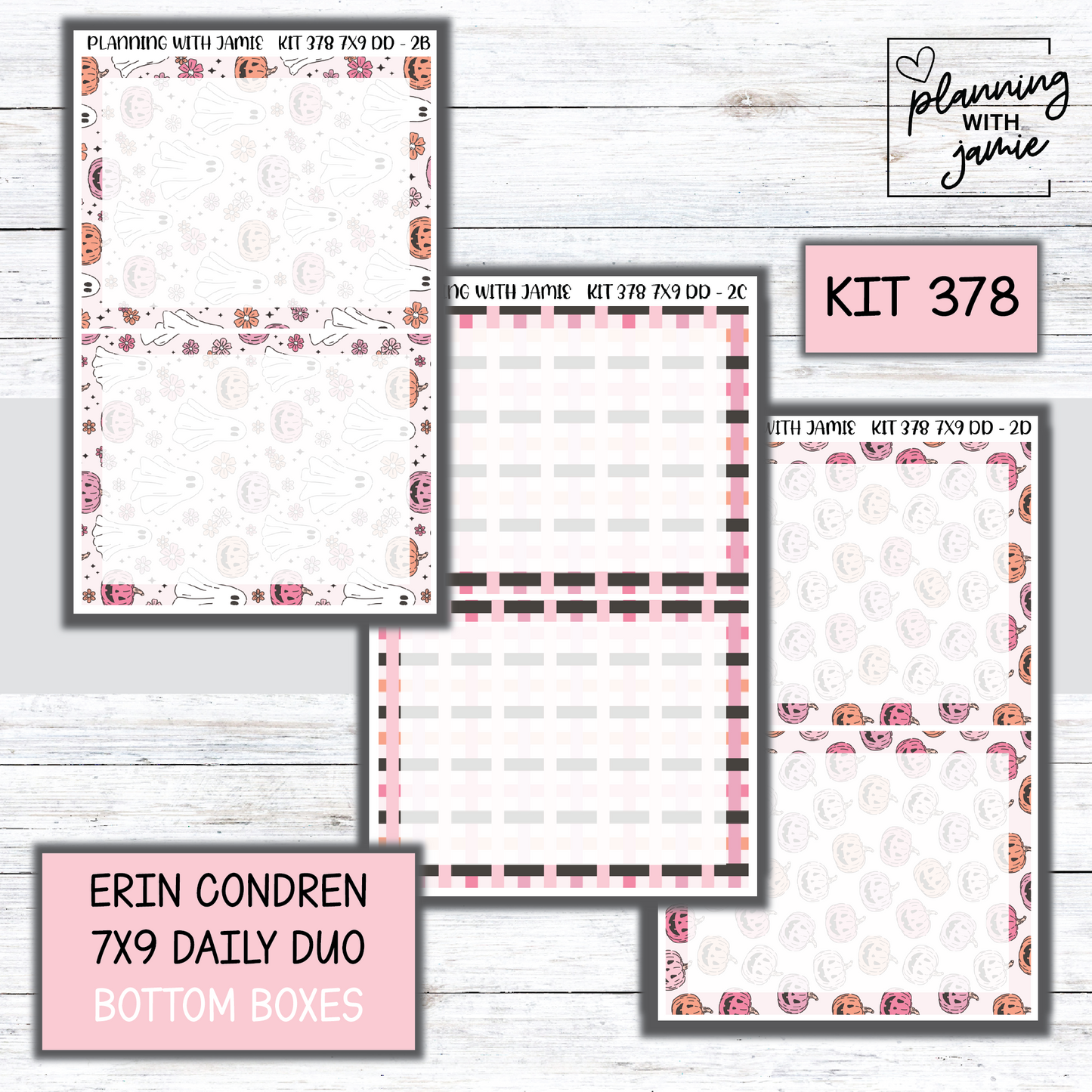Kit 378 Erin Condren Daily Duo Sticker Kit
