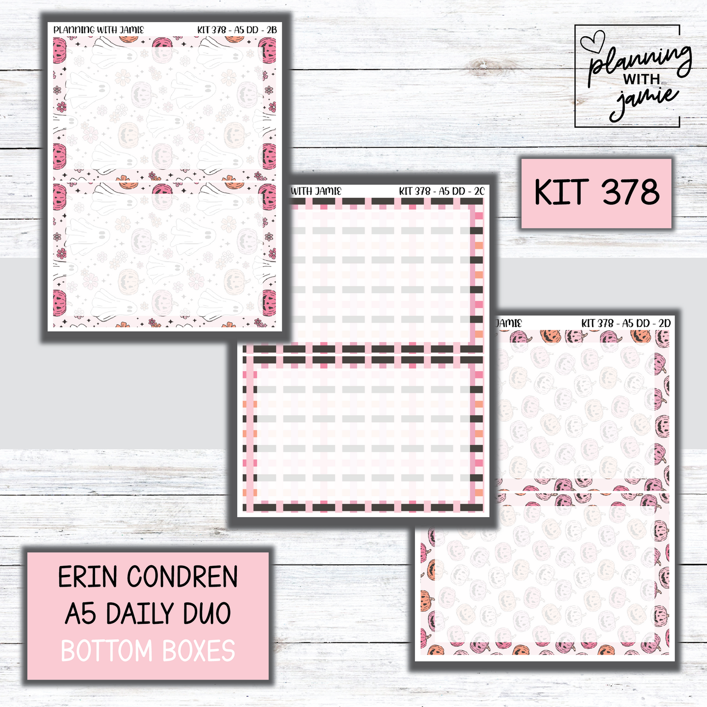 Kit 378 Erin Condren Daily Duo Sticker Kit