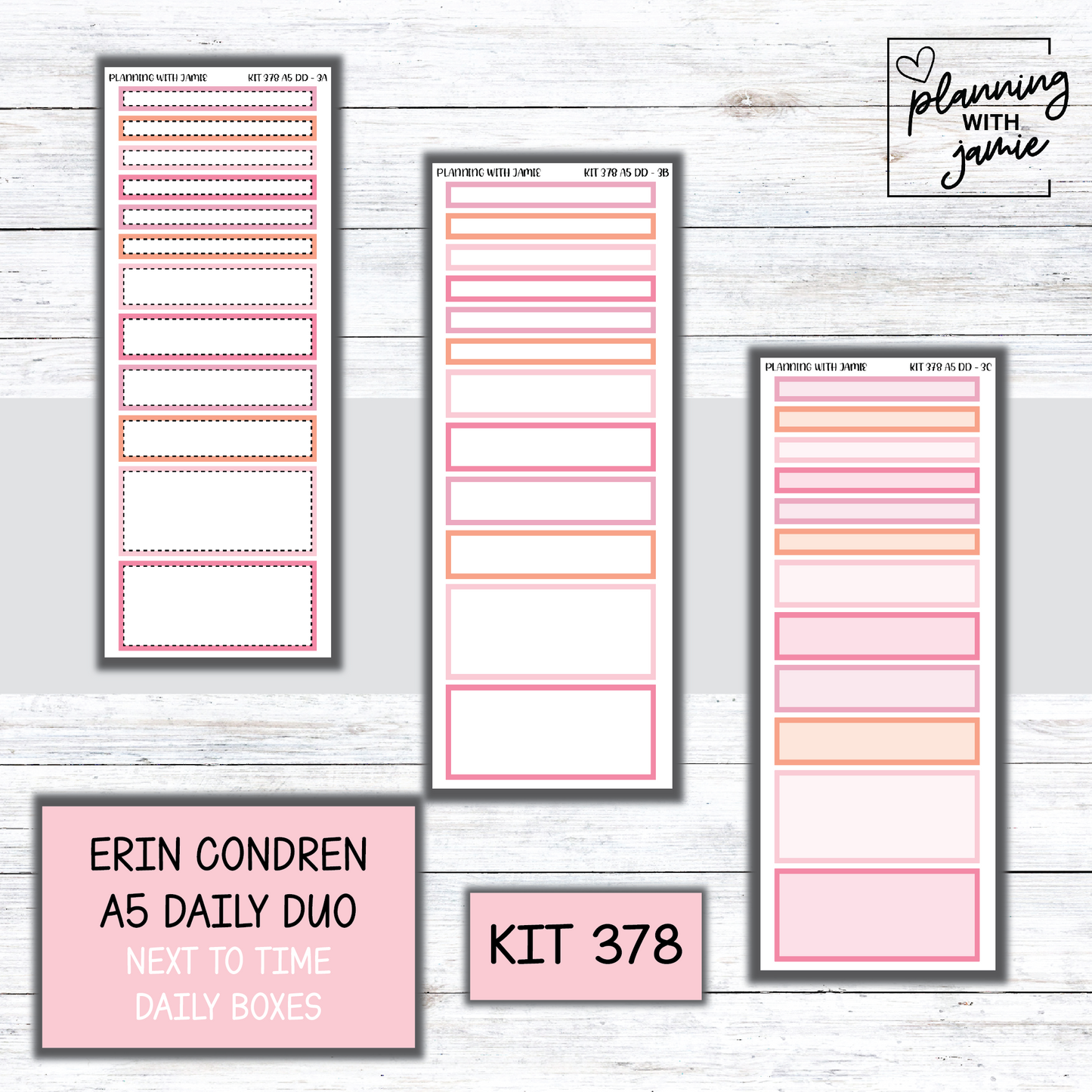 Kit 378 Erin Condren Daily Duo Sticker Kit